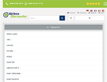 Tablet Screenshot of airless-discounter.de